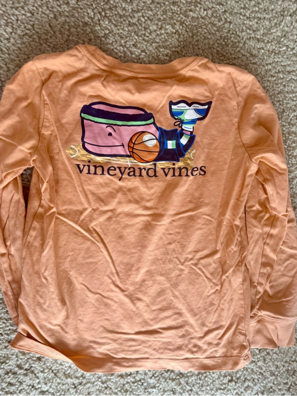 Vineyard Vines Basketball Long Sleeve Tee